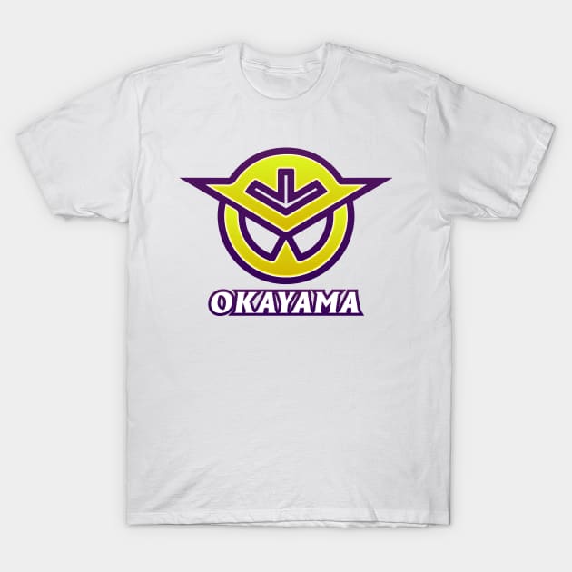 Okayama Prefecture Japanese Symbol T-Shirt by PsychicCat